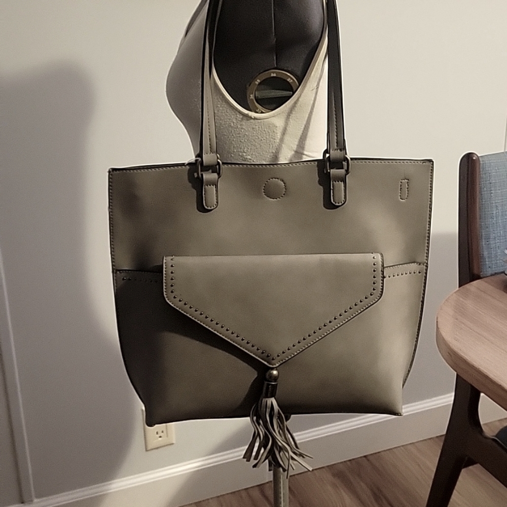 NOELLE Tote w/ attached crossbody bag.